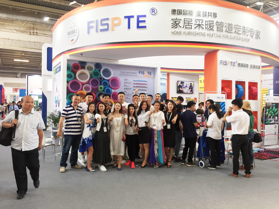 Vispert orange storm dresses up Beijing HVAC exhibition